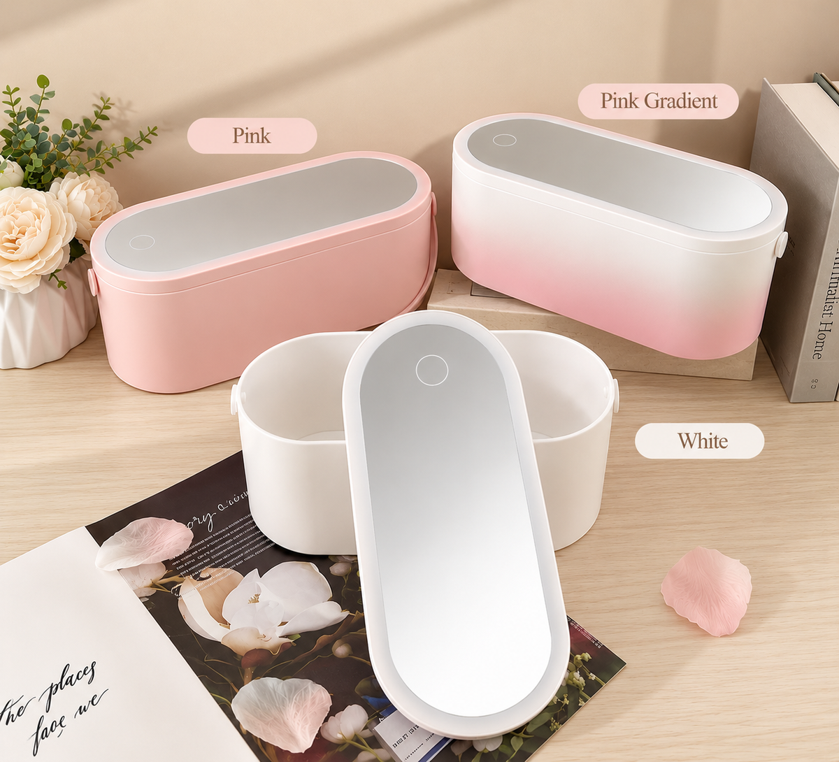 LED Travel Makeup Organizer